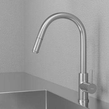 Primy Access køkkenarmatur m/udtrækstud, Rustfrit stål